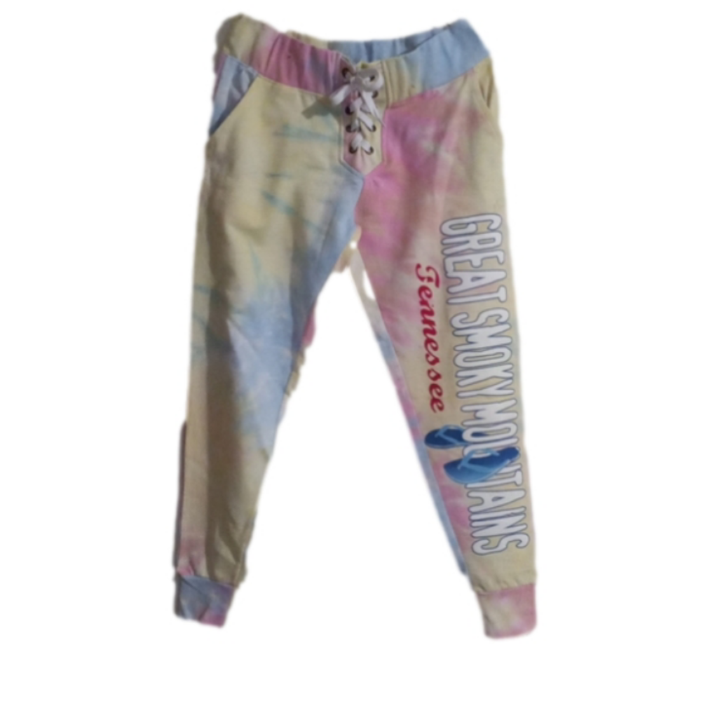 Pastel tie dye lounge pants